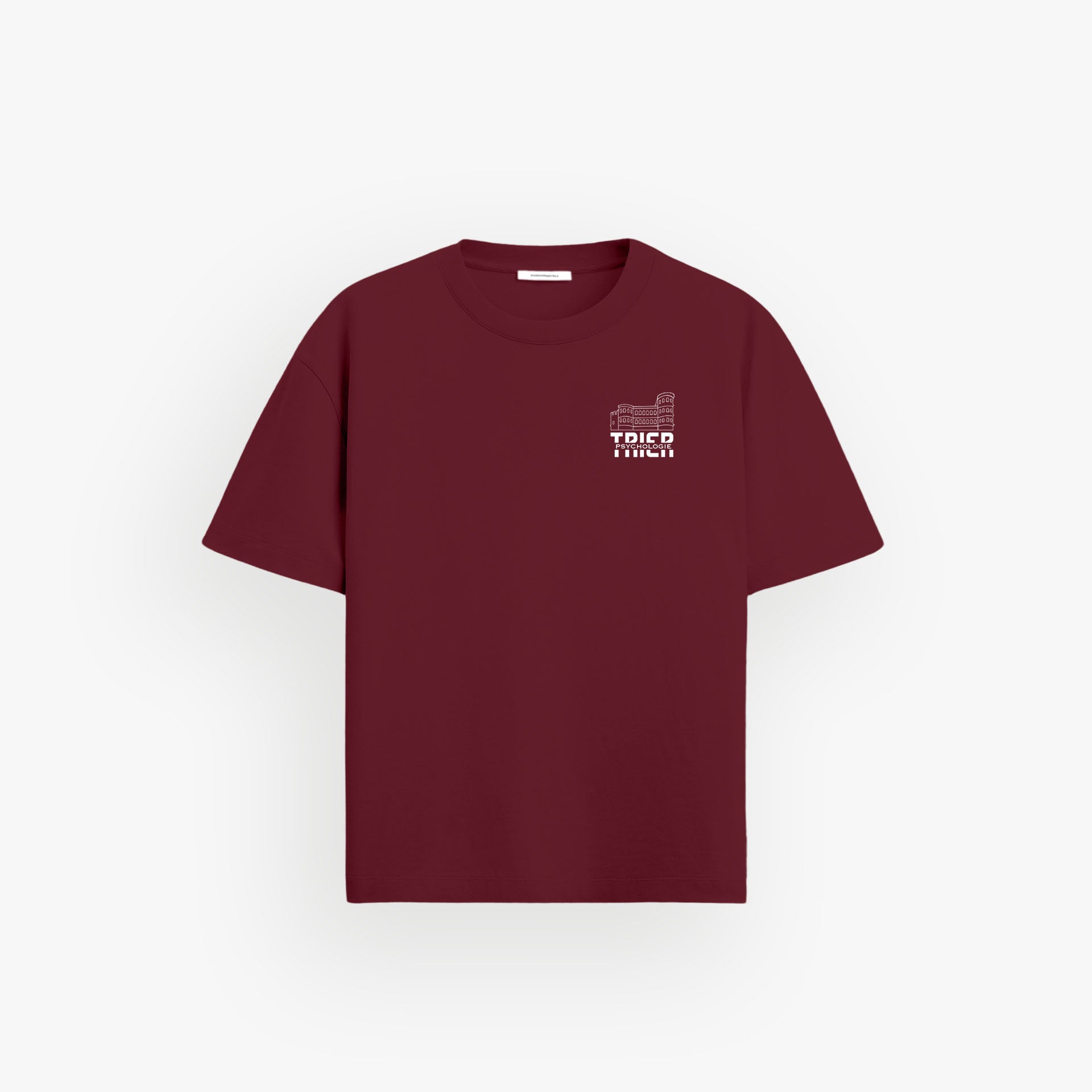 Heavy Oversized Shirt Velvet Wine · 23X007-5