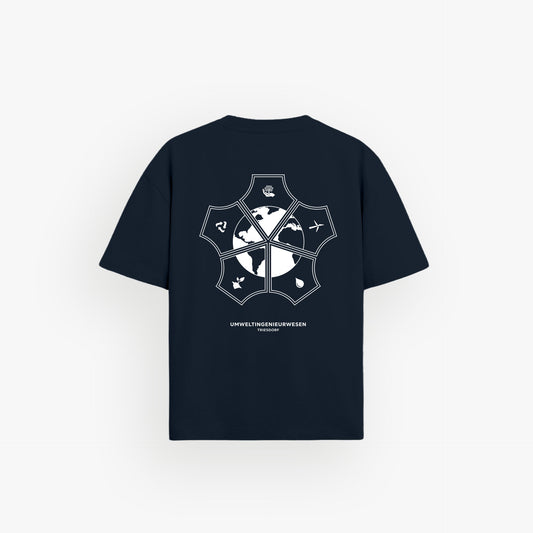 Iconic Oversized Shirt French Navy · 23X078-2