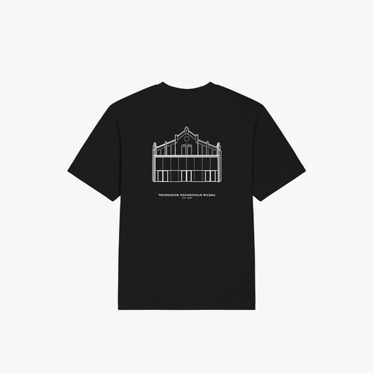 THW · Oversized Organic Shirt Black · 23X089-1