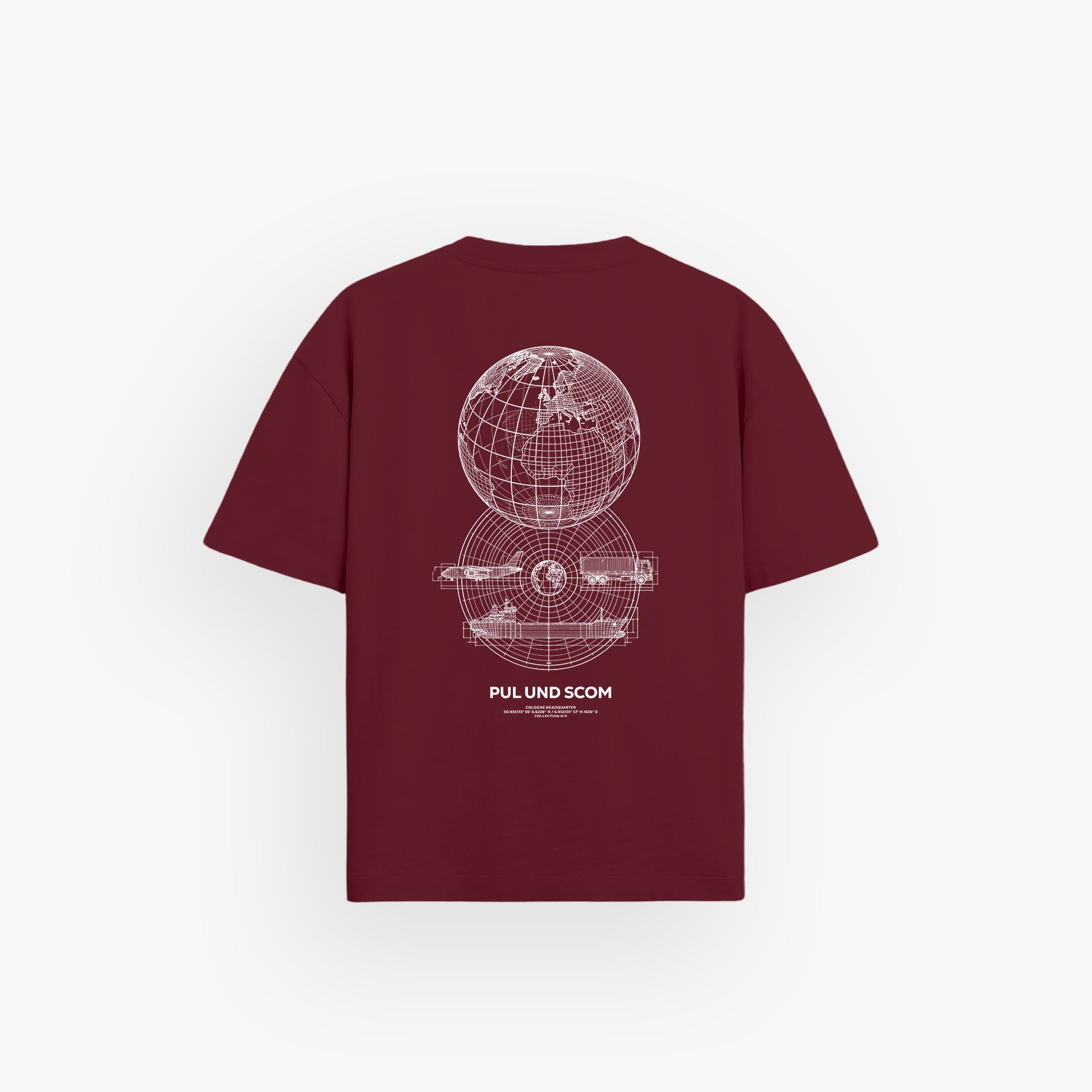 Heavy Oversized Shirt Velvet Wine · 23X140-2