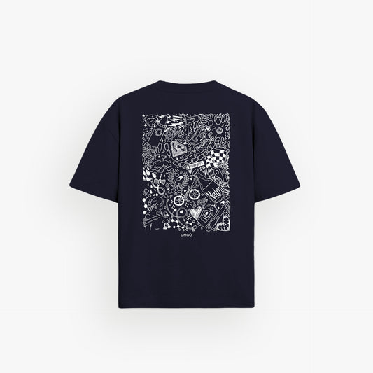 Iconic Oversized Shirt French Navy · 23X154-2