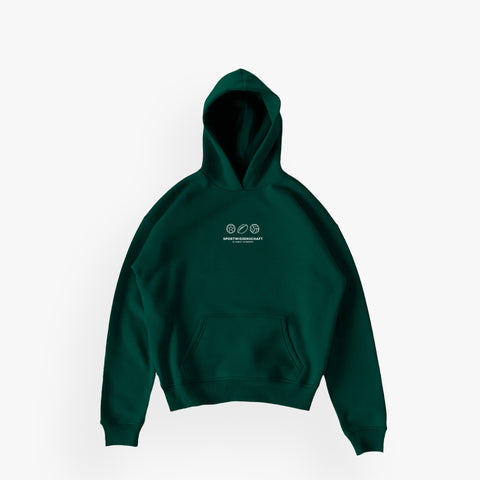 SHUB · Studios Essentials Hoodie N°2 Alpine Green · 23X161-1