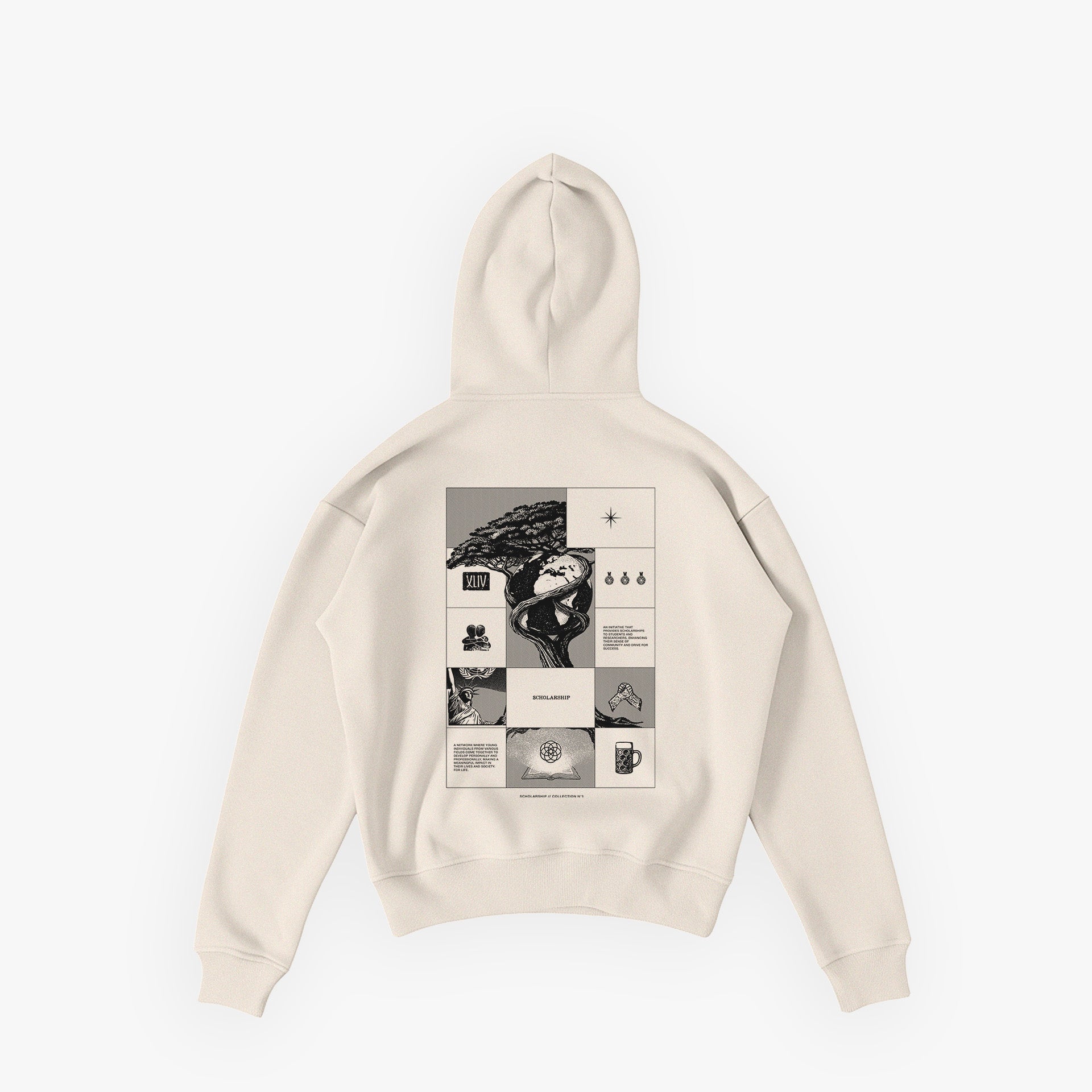 Studios Essentials Hoodie N°4 Raw Ivory · SDW