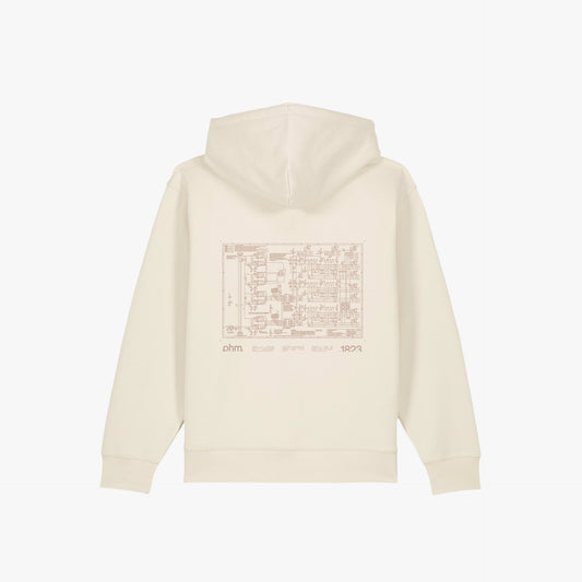 Iconic Zip Hoodie Raw Ivory