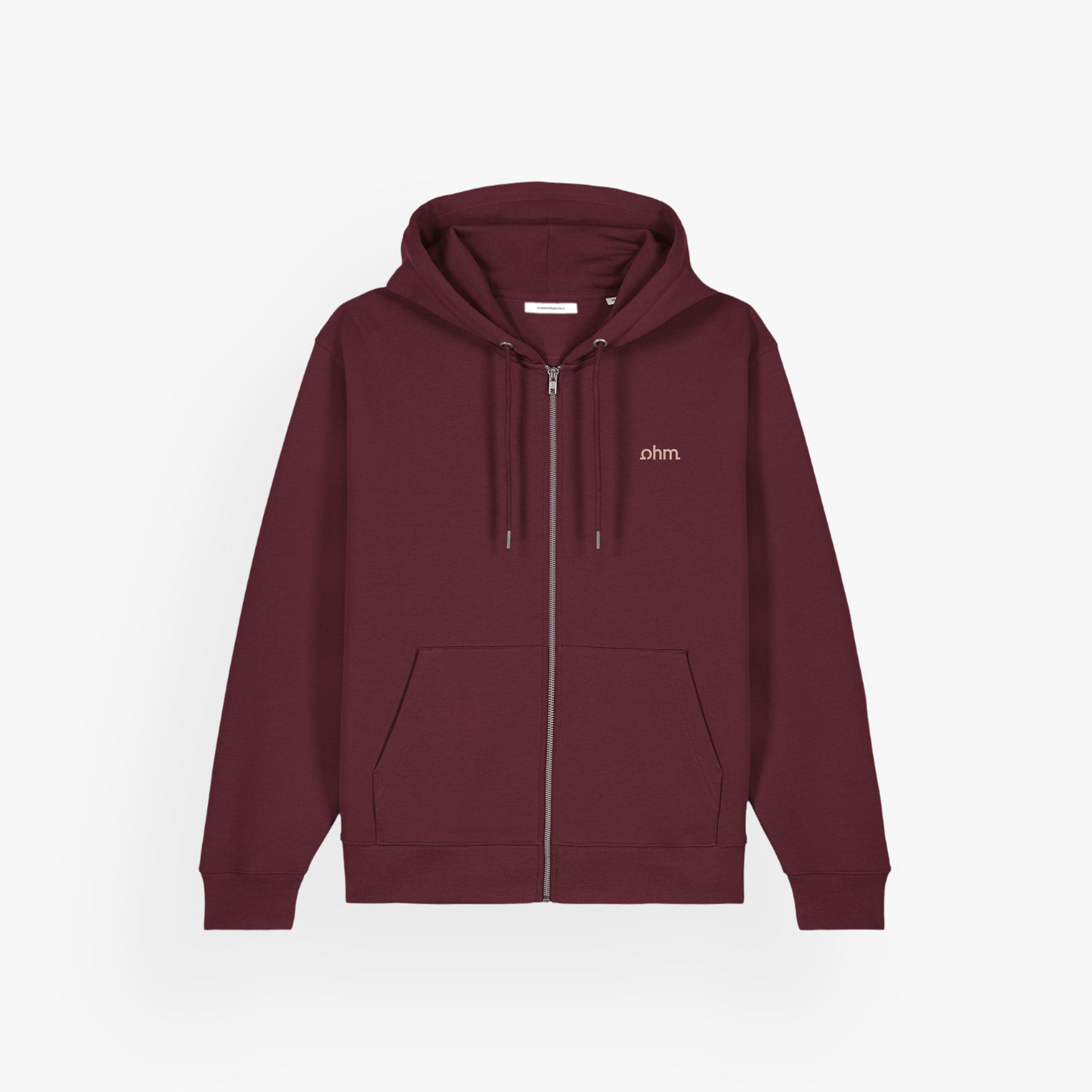 Iconic Zip Hoodie Velvet Wine