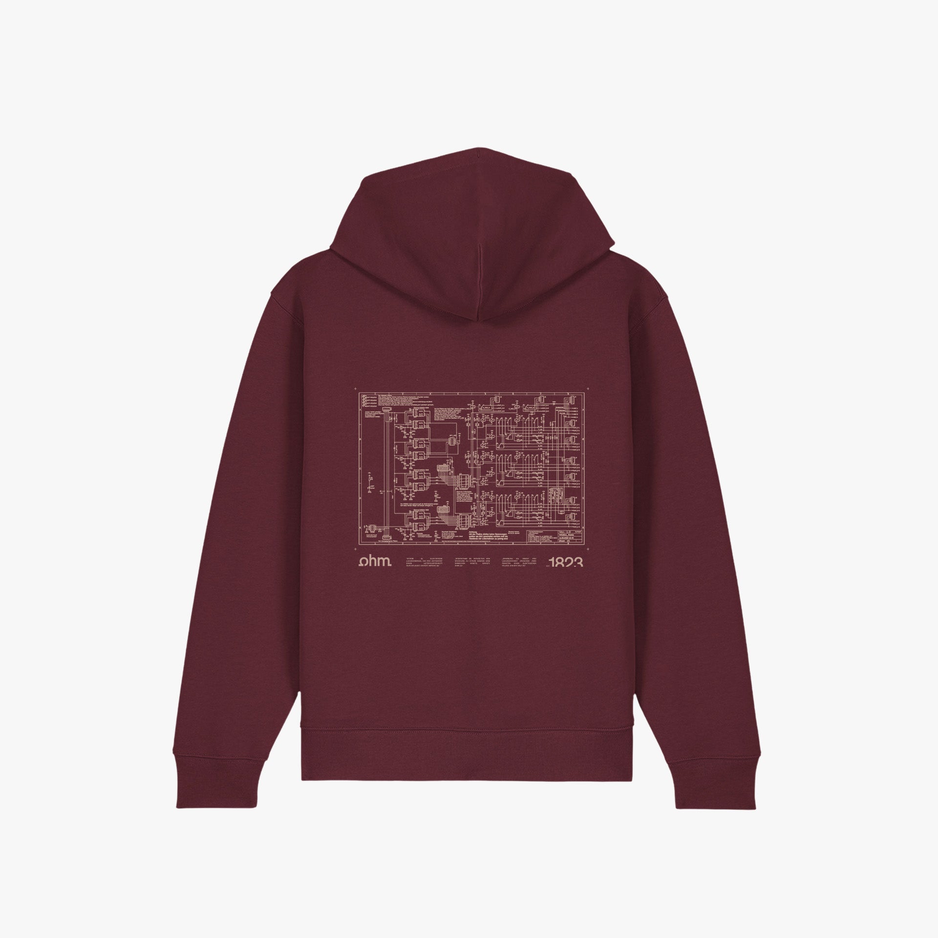Iconic Zip Hoodie Velvet Wine