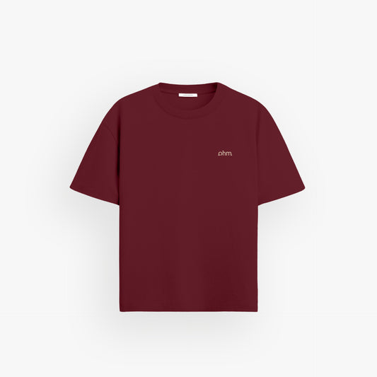 Heavy Oversized Shirt Velvet Wine