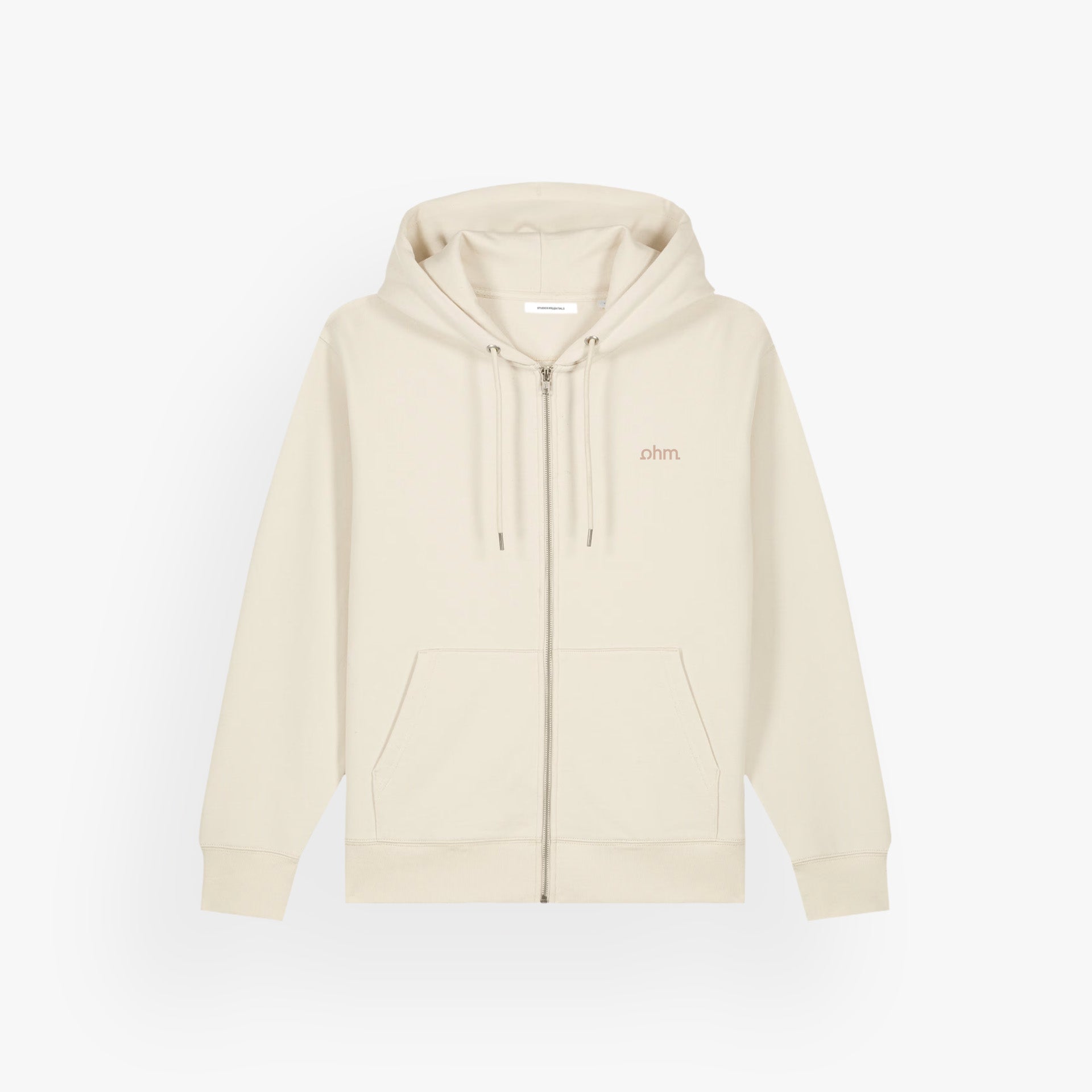 Iconic Zip Hoodie Raw Ivory