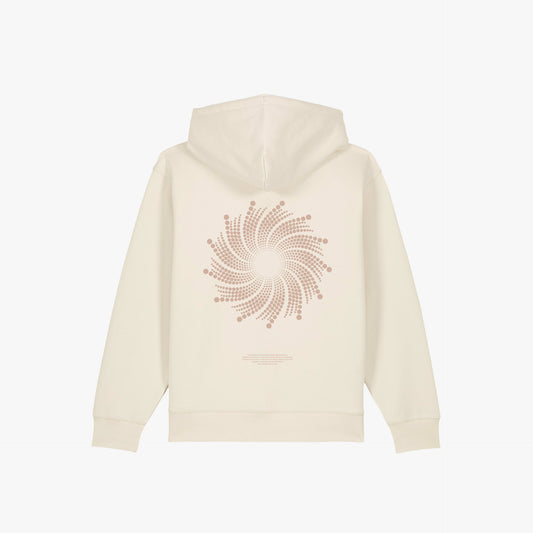 Iconic Zip Hoodie Raw Ivory