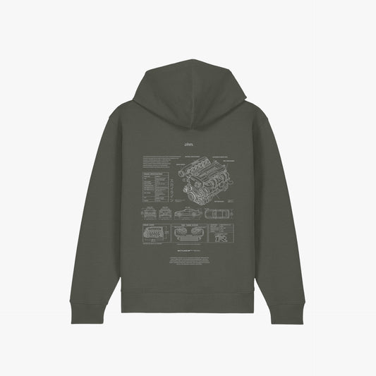 Iconic Zip Hoodie Pale Verde