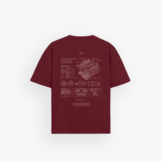Heavy Oversized Shirt Velvet Wine