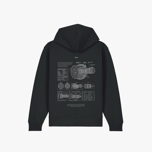 Iconic Zip Hoodie Black
