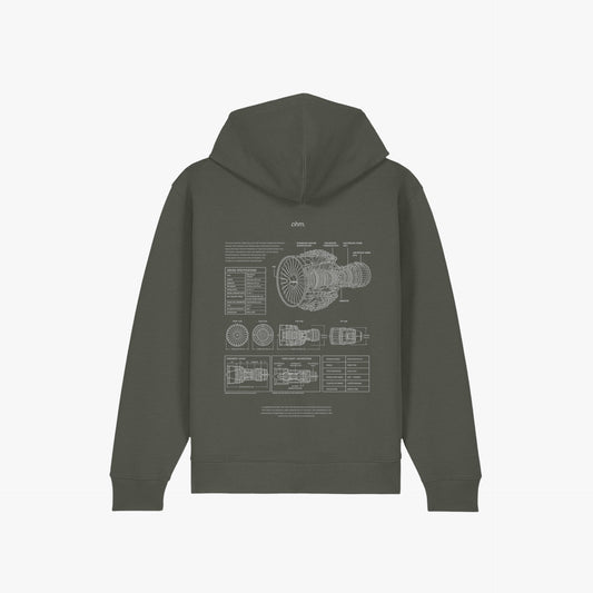 Iconic Zip Hoodie Pale Verde