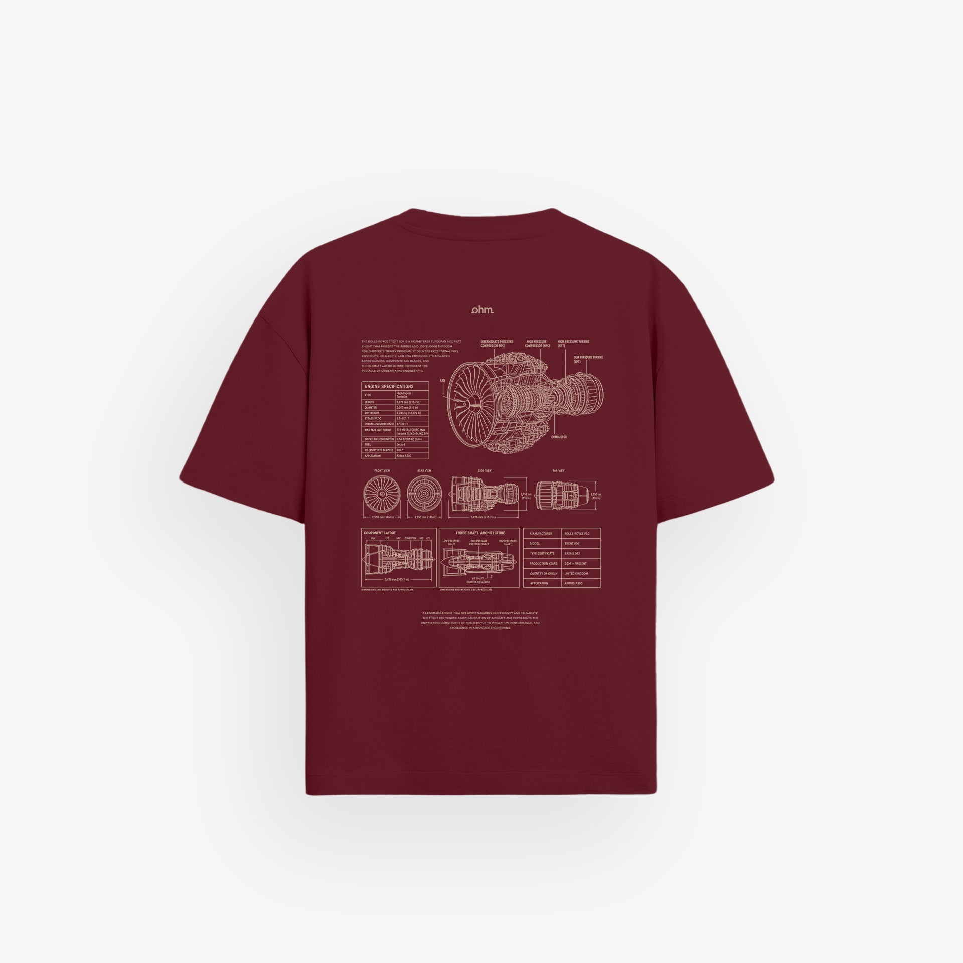 Heavy Oversized Shirt Velvet Wine