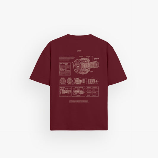 Heavy Oversized Shirt Velvet Wine
