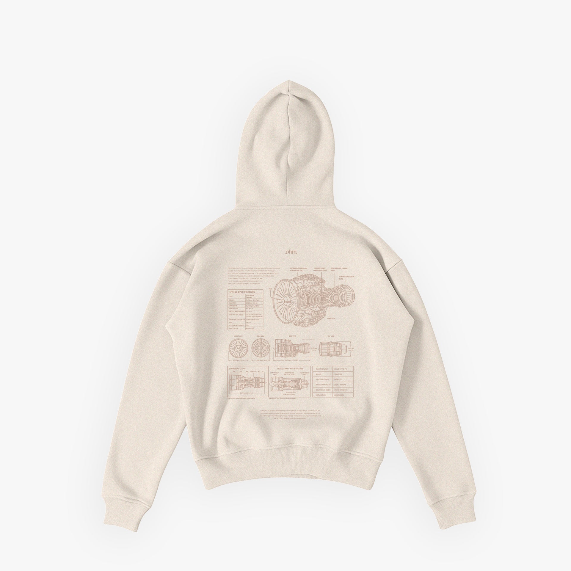 Studios Essentials Hoodie N°4 Raw Ivory