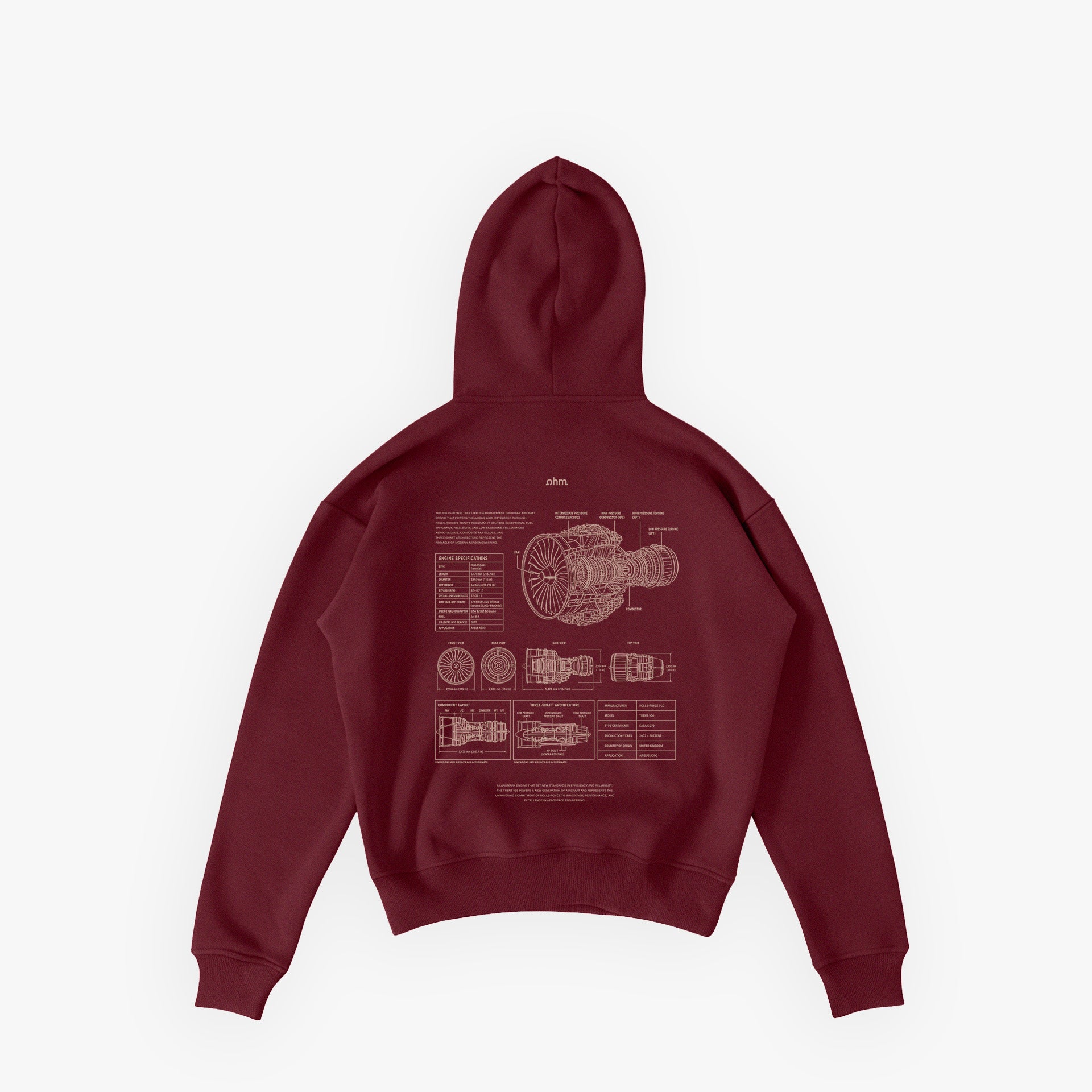 Studios Essentials Hoodie N°4 Velvet Wine